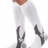 Merkloos Sport Compressie Kousen / Sokken Wit. Maat 38 T/m 42 Hardlopen, Spataderen , Reizen