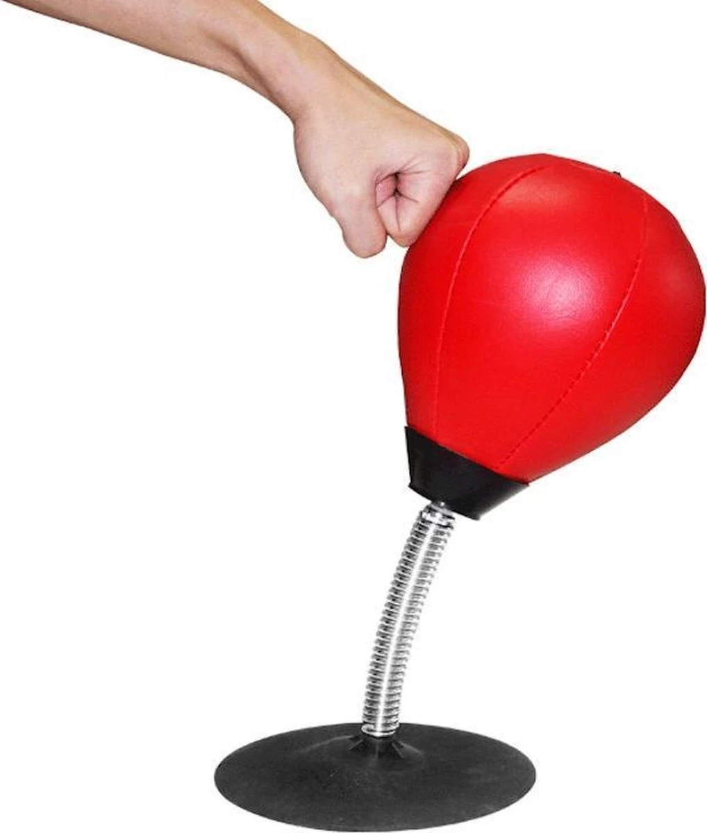 Merkloos Decopatent® Boksbal Tafelmodel - Stressbal - Mini Bokszak - Punching Ball - Tafel Boksbal Bureau Op Voet - Volwassenen & Kinderen 4 Merkloos Decopatent® Boksbal Tafelmodel - Stressbal - Mini Bokszak - Punching Ball - Tafel Boksbal Bureau Op Voet - Volwassenen & Kinderen - Afbeelding 4