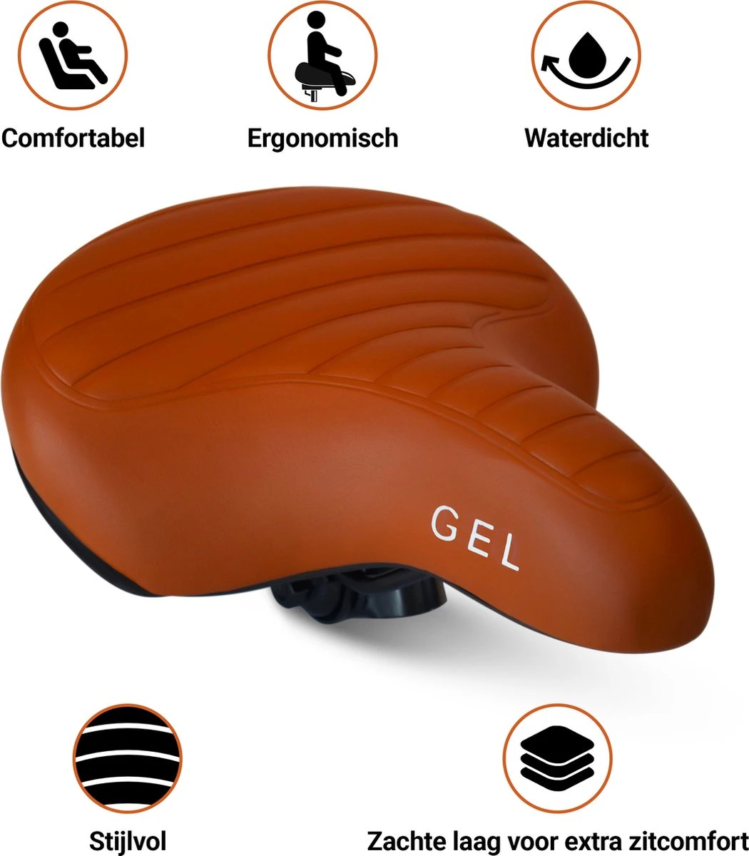Fietszadel Karamel Bruin Ribbed, Stijlvol En Comfortabel Zadel Voor Veel Fietsplezier, Ontworpen Door PS 1 Fietszadel Karamel Bruin Ribbed, Stijlvol En Comfortabel Zadel Voor Veel Fietsplezier, Ontworpen Door PS