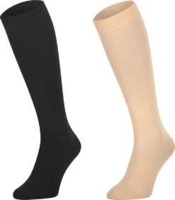 Dunimed Premium Comfort Steunkousen Drukklasse 2 - Gesloten Teen (Per Paar) - Beige