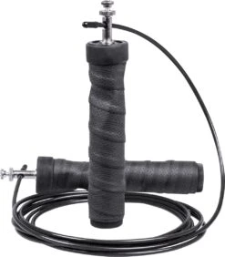 Nuvance - Professioneel Sport Springtouw - Verstelbaar - Voor Volwassenen En Kinderen - Speedrope - Jump Rope Inclusief E-book - Zwart