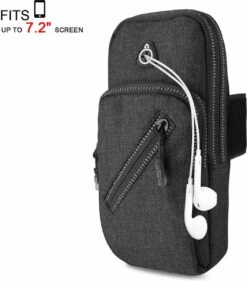 Rits Outdoor Sport Running Arm Band Pols Tas Telefoon Case Gym Op Hand LB701 Portemonnee Houder Armband Pocket Voor IPhone 13 12 11 Pro Max Mini / Samsung / Smartphones Tot 7.2 Inch - Kan Dragen Sleutel, Pasjes, Geld En Headset -Merkloos Verkoop 1054x1200 8