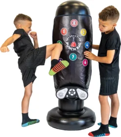 Rainbow Colours Interactieve Bokszak - Opblaasbare Bokspaal Voor Kinderen - LED - Geluidseffecten - Bluetooth -Merkloos Verkoop 1055x1200