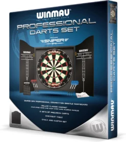Winmau Professional Darts Set With Sniper Dartboard And Black Cabinet -Merkloos Verkoop 1067x1200 10