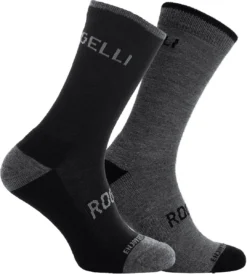 Rogelli Wintersok Merino Wool 2-pack - Grijs & Zwart - Maat 40-43 -Merkloos Verkoop 1081x1200 8