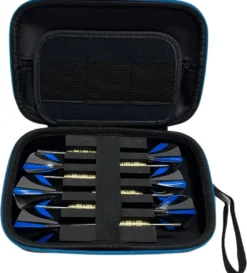 Medies - Premium Darts Case Large Met 6 Darts | Darts Etui | Darts Wallet - EVA Schok Bestendige Buitenkant - Voor 6 Pijlen Met Lanyard - 6 Steel Darts Pijlen 23 Gram Met Pvc Tube Inbegrepen - Blauw -Merkloos Verkoop 1085x1200 20
