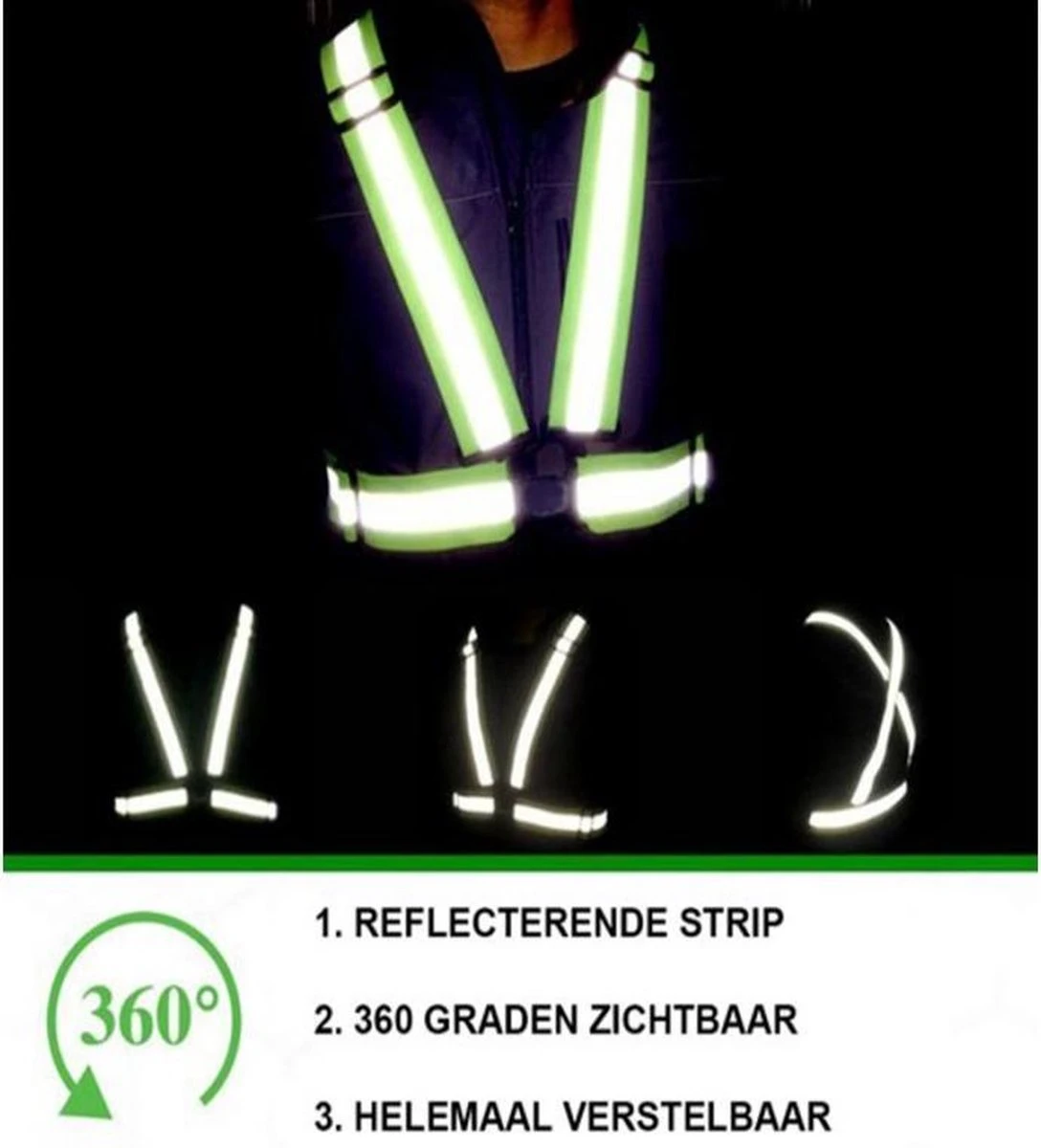 Veiligheidsriem / Veiligheidshesje / Verkeersvest | S, M Tot XL Verstelbaar Reflecterend | Unisex , Band Cross Belt Vest - Elastische Kruisgordel Fietsen Hardlopen Sporten 6 Veiligheidsriem / Veiligheidshesje / Verkeersvest | S, M Tot XL Verstelbaar Reflecterend | Unisex , Band Cross Belt Vest - Elastische Kruisgordel Fietsen Hardlopen Sporten - Afbeelding 6