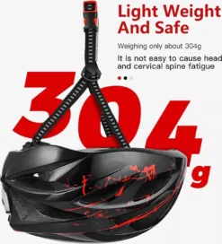 Zacro Fietshelm - Met Bril En Waarschuwingslampje - Nacht Veiligheidshelmen Fietshelm - Voor Volwassenen, MTB, Stadsfietsen - Wit En Zwart -Merkloos Verkoop 1091x1200 3