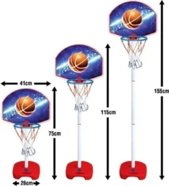 Basketbalset - Basketbal Standaard Kinderen - Basketbalring - Basketbalpaal In Hoogte Verstelbaar- Basketbalnetje - Gratis Basketbal -Merkloos Verkoop 1092x1200