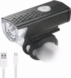 Voorlicht Fiets - Led Voorlamp - 300 Lumen - Oplaadbaar - Usb Oplaadbaar - Compact - Waterdicht - Koplamp Fiets
