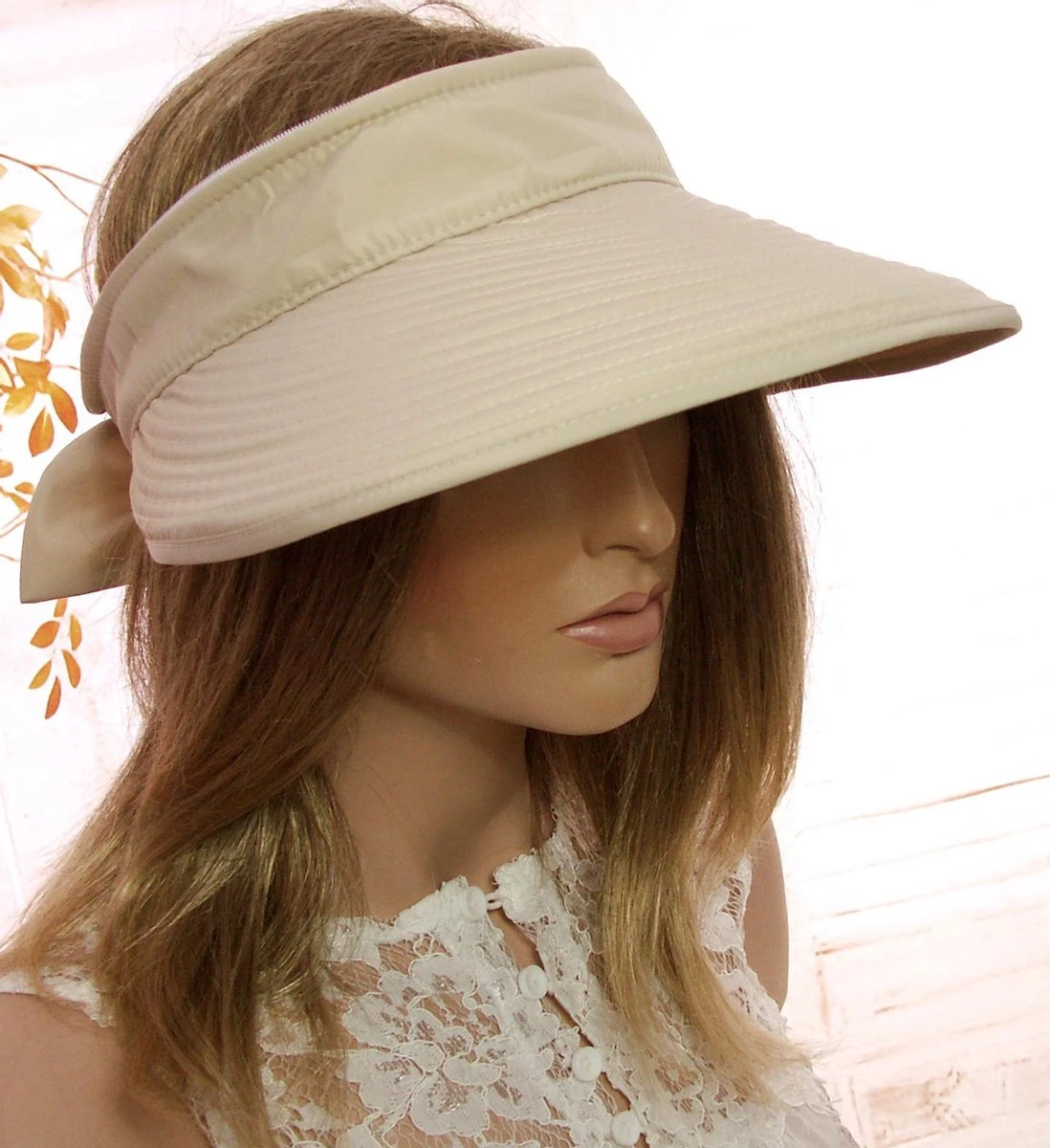 Afritsbare Lichtgewicht Zonnepet Zonneklep Extra Brede Rand Kleur Beige Naturel Maat One Size 3 Afritsbare Lichtgewicht Zonnepet Zonneklep Extra Brede Rand Kleur Beige Naturel Maat One Size - Afbeelding 3