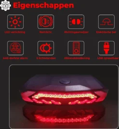 B-care Elektrische Fietsverlichting - Inclusief Afstandsbediening En Richtingaanwijzers - Fietsalarm - Anti Diefstal Alarm - Fiets Achterlicht - Fietsbel - Fiets Accessoires -Merkloos Verkoop 1109x1200 7