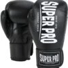 Super Pro Combat Gear Champ (kick)bokshandschoenen Zwart/Wit 12oz