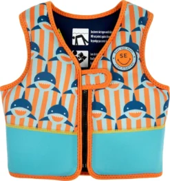 Swim Essentials Zwemvest Kind - Haaien Oranje/Blauw - 18-30 Kg - 4-6 Jaar -Merkloos Verkoop 1125x1200 1
