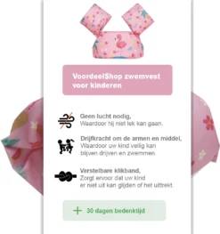 VoordeelShop Zwemvest Kinderen - Puddle Jumper Deluxe - Flamingo - 14 Tot 25kg - 2 Tot 6 Jaar - Zwemband - Reddingsvest - Zwemvest Kind -Merkloos Verkoop 1126x1200 1