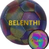 Belenthi Lichtgevende Voetbal - Glow In The Dark Bal - Lichtgevende Bal - Holografisch - Reflecterend