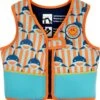 Swim Essentials Zwemvest Kind - Haaien Oranje/Blauw - 18-30 Kg - 4-6 Jaar