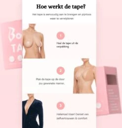 Merkloos Boobtape - Boob Tape - Fashion Tape - BH Tape - 5 Meter – Incl. Herbruikbare Nipple Covers - Tepelcovers - Plak BH 7 Merkloos Boobtape - Boob Tape - Fashion Tape - BH Tape - 5 Meter – Incl. Herbruikbare Nipple Covers - Tepelcovers - Plak BH -Merkloos Verkoop 1143x1200 4