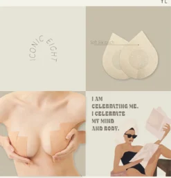 ICONIC Boob Tape Met 3 Sets Silk Nipple Covers - 7,5 Cm Breed - Extra Brede Boobtape - Covering Fashion Tape - Tepelplakkers - Tepelcovers - Fashion Tape - Plak BH Push Up - 5 Meter -Boobtape -Merkloos Verkoop 1148x1200 3