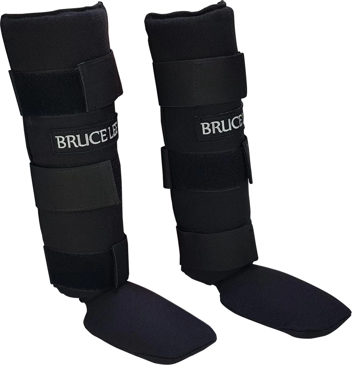 Bruce Lee Scheenbeschermers Kickboksen - Shin Guards - Katoen - XXS 2 Bruce Lee Scheenbeschermers Kickboksen - Shin Guards - Katoen - XXS - Afbeelding 2