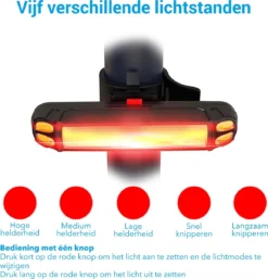TIGIOO Fietslamp - Fietslampjes Set Koplamp - Fietslamp Voorlicht & Achterlicht USB Oplaadbaar -Merkloos Verkoop 1155x1200 9