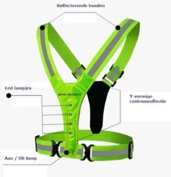 USB Oplaadbaar - Hardloop Verlichting - Verlichting En Reflectie Hesje - LED - Hardloopvest Met Verlichting - Veiligheidshesje - Veilig Sporten - Zichtbaarheid In Het Donker - Veilig De Weg Op -Merkloos Verkoop 1163x1200 2
