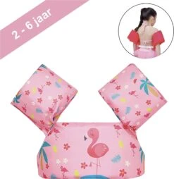 VoordeelShop Zwemvest Kinderen - Puddle Jumper Deluxe - Flamingo - 14 Tot 25kg - 2 Tot 6 Jaar - Zwemband - Reddingsvest - Zwemvest Kind