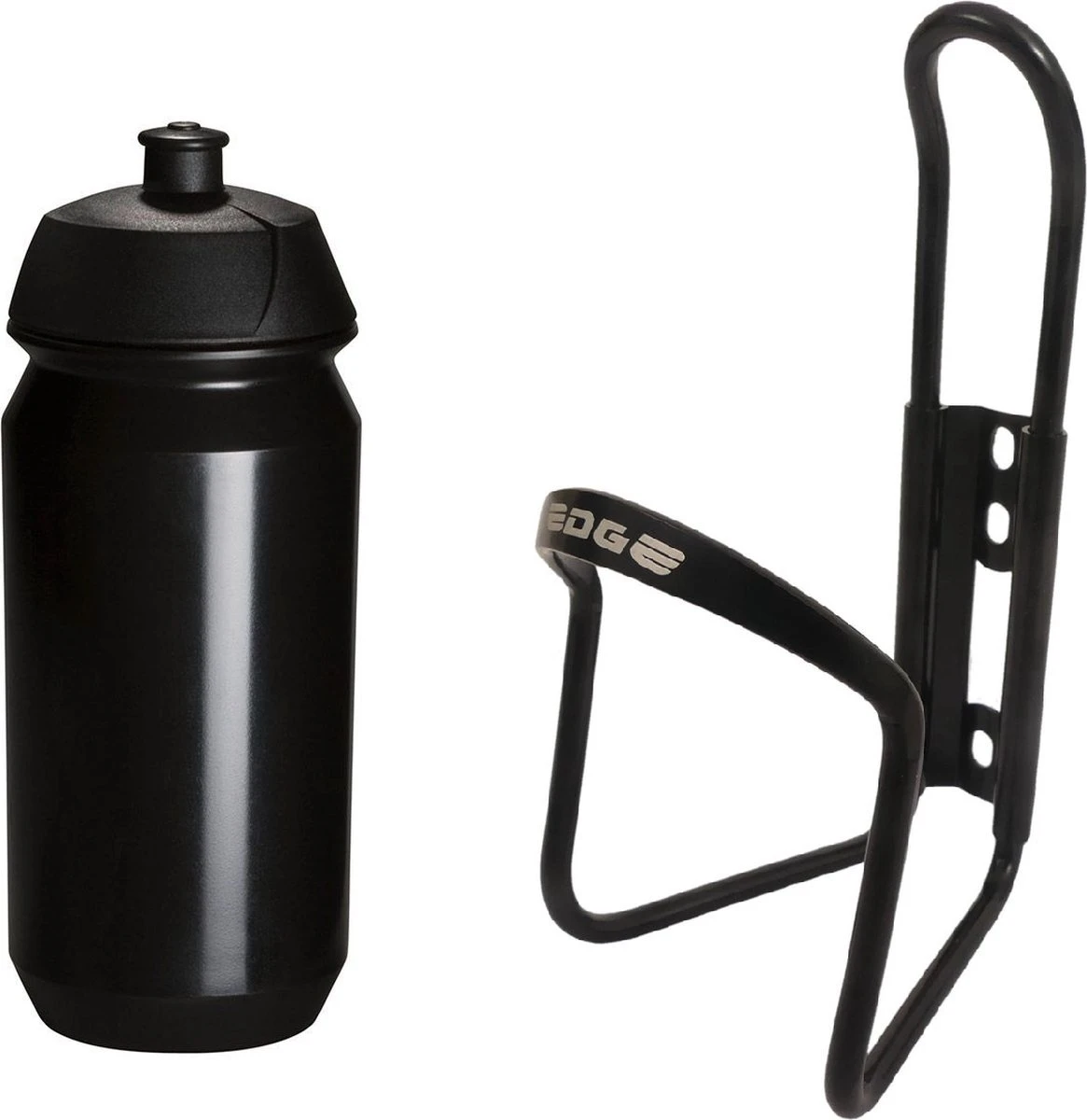 Bidonhouder Met Bidon Tacx 500cc - Zwart - Aluminium Racefiets Mountainbike 1 Bidonhouder Met Bidon Tacx 500cc - Zwart - Aluminium Racefiets Mountainbike