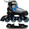 Amigo Slide - Schaatsen Voor Meisjes - Inlineskates Maat 34-37 - Zwart/Blauw