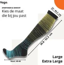 Yago - Compressiekousen L/XL - 2 Paar | Hardlopen | Steunkousen | Dames En Heren | Multifunctioneel | Reissokken | Wandelsokken | Unisex -Merkloos Verkoop 1170x1200 1