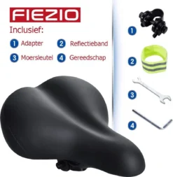 FIEZIO Fietszadel Ergonomisch Dual Shock Memory Foam Zwart Unisex Dames Heren - Extra Comfortabel - Fiets Zadel 10 FIEZIO Fietszadel Ergonomisch Dual Shock Memory Foam Zwart Unisex Dames Heren - Extra Comfortabel - Fiets Zadel -Merkloos Verkoop 1172x1200 10