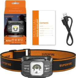 Hoofdlamp - Hoofdlamp LED Oplaadbaar - Bewegingssensor - Waterdicht - USB - Oplaadbaar - Kantelbaar - Hoofdlamp Rood /wit Licht - Hoofdlampen -Merkloos Verkoop 1174x1200 2