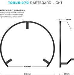 Mission Torus 270 Dartbord Verlichting -Merkloos Verkoop 1175x1200 7