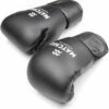 Matchu Sports - Bokshandschoenen - Kickbokshandschoenen - 16 OZ - Bokshandschoenen Dames En Heren - 4 Seizoenen - Zwart