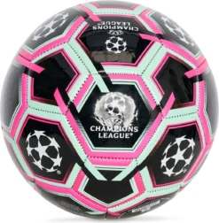 Champions League Voetbal Neon Black - Voetbal - One Size - Maat One Size