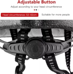 Zacro Fietshelm - Met Bril En Waarschuwingslampje - Nacht Veiligheidshelmen Fietshelm - Voor Volwassenen, MTB, Stadsfietsen - Wit En Zwart -Merkloos Verkoop 1180x1200 5