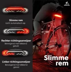 BikePro Fiets Achterlicht 2.0 Met Alarm En Richtingaanwijzer - IP54 Waterdicht - USB Oplaadbaar -Merkloos Verkoop 1181x1200 14