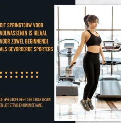 Springtouw Speedrope Voor Volwassenen - Sport En Fitness Speed Rope - Touwtje Springen - Zwart -Merkloos Verkoop 1182x1200