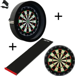 Dragon Darts - Sorpresa PRO Set - Zwart - Dartbord - Dartmat - Dartbord Verlichting