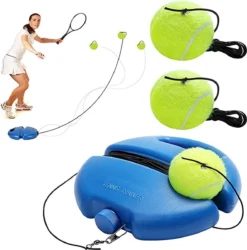 Multifunctionele Tennispaal Met Elastiek - Tennis Trainer - Swingball - Tennistrainer