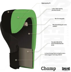 Super Pro Combat Gear Champ (kick)bokshandschoenen Zwart/Wit 16oz -Merkloos Verkoop 1187x1200 18