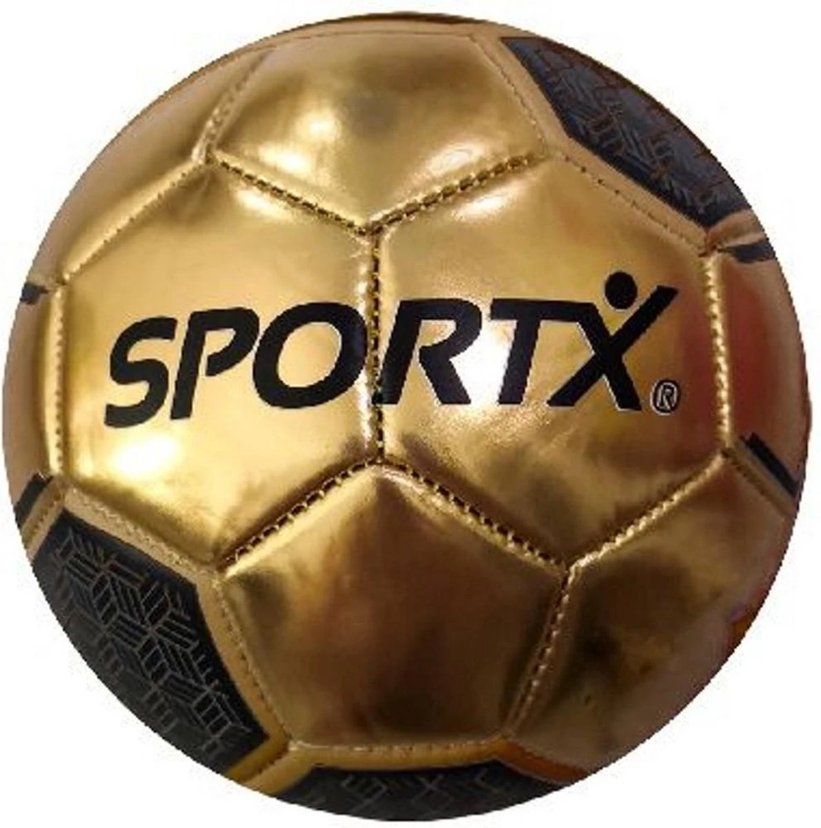 SportX Mini Voetbal Gold Metallic 160-180gr 1 SportX Mini Voetbal Gold Metallic 160-180gr