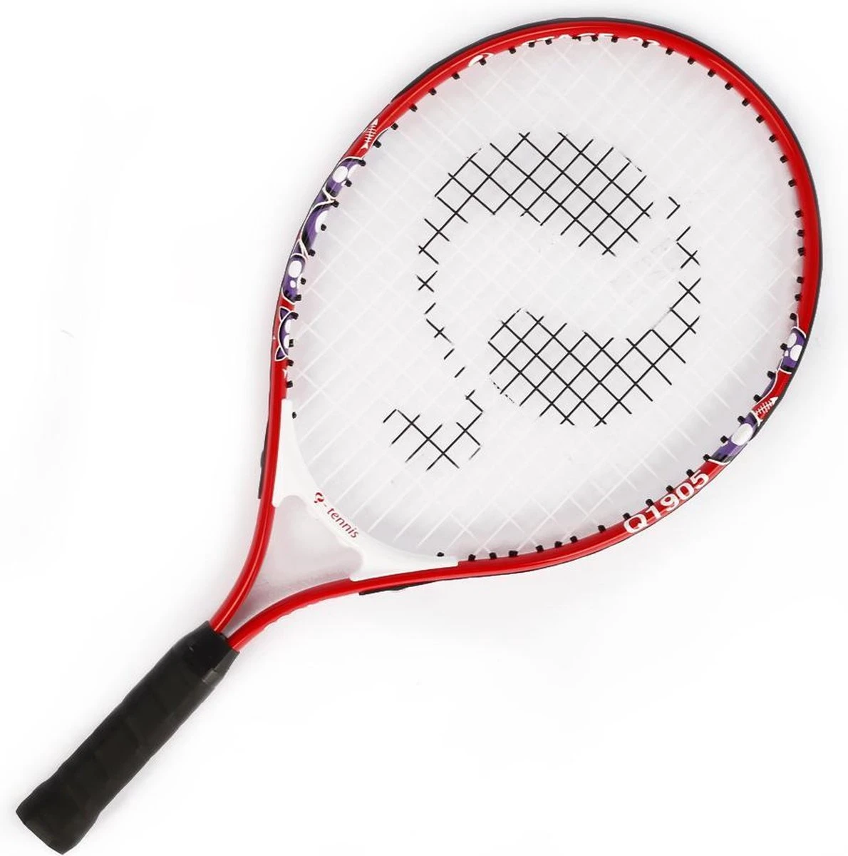 Quick Q1905 Tennisracket JR 21" - Stage 3 Rood - Incl. 3 Tennisballen 2 Quick Q1905 Tennisracket JR 21" - Stage 3 Rood - Incl. 3 Tennisballen - Afbeelding 2