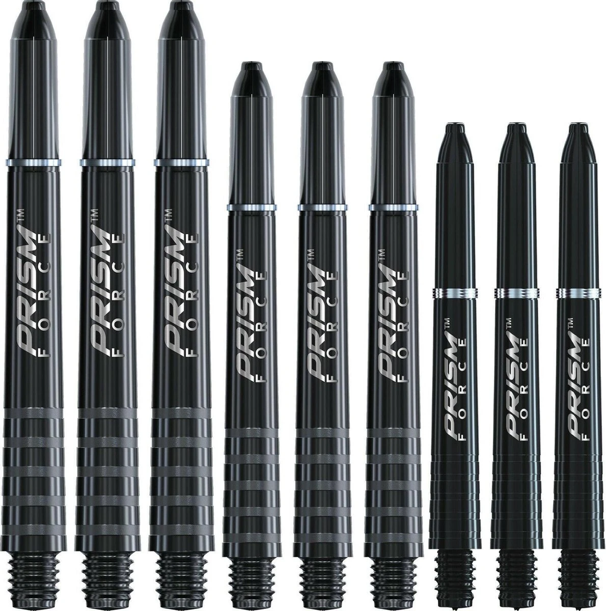Winmau - Dart Shafts - Prism Force Black 2 Winmau - Dart Shafts - Prism Force Black - Afbeelding 2