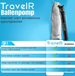 TravelR Ballenpomp - Met Draagtas - 2 Extra Naalden - Universeel - Zwart -Merkloos Verkoop 1191x1200 3