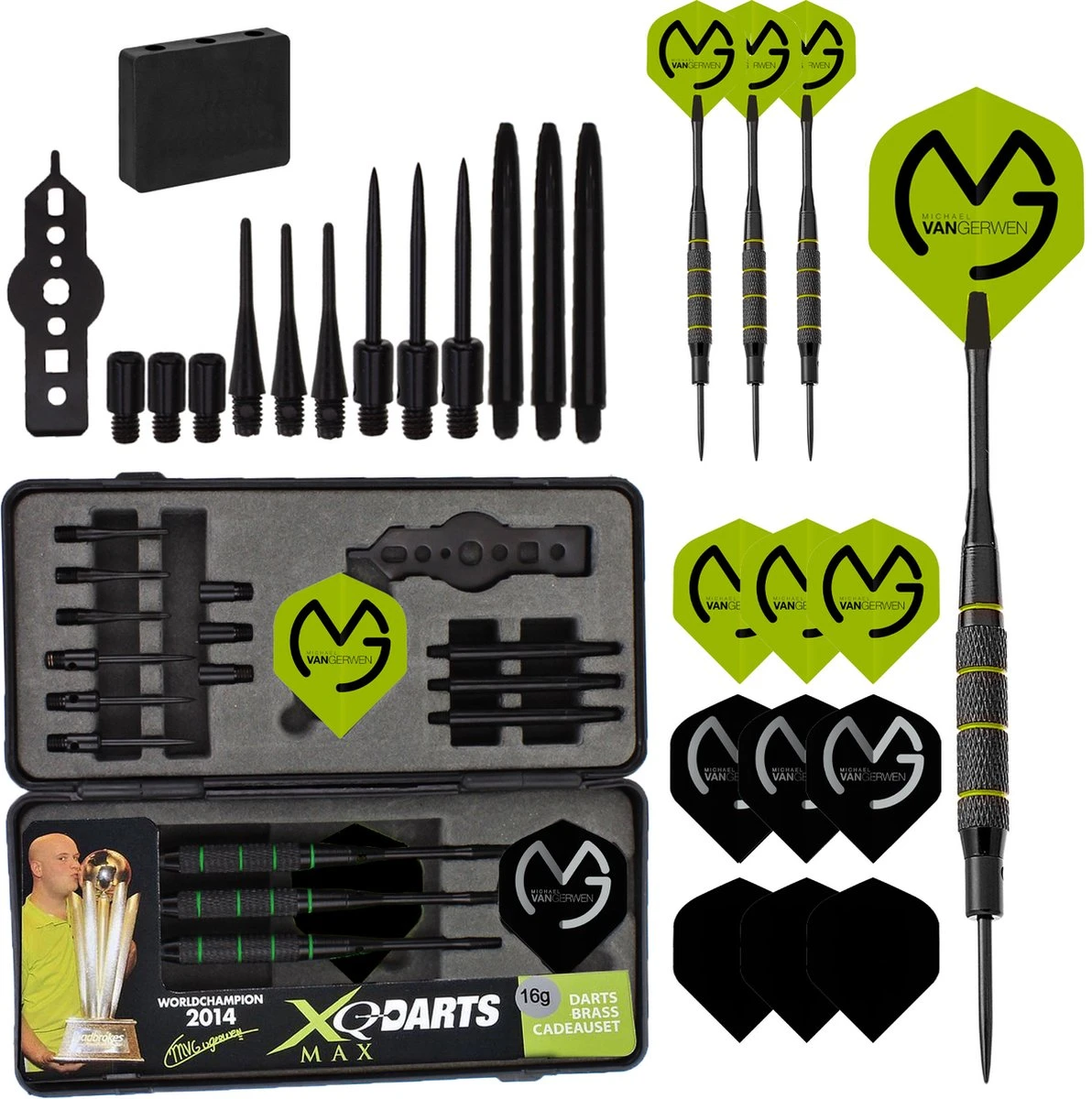 Michael Van Gerwen Cadeauset Brass - Blackline 2 Michael Van Gerwen Cadeauset Brass - Blackline - Afbeelding 2