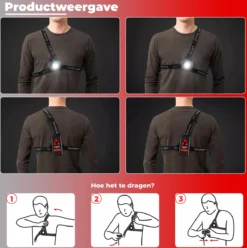 Lighti® LED Hardloop Verlichting - Hardloop Lampjes - Wandel Verlichting - Hardloop Licht - Reflecterend Hardloopvest - Verlichting Hardlopen - Hardloopvest Met Verlichting - Wandelverlichting - USB Oplaadbaar - Verstelbaar -Merkloos Verkoop 1194x1200 13