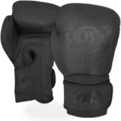 Joya Fight Gear - Fight Fast Bokshandschoenen Leer - Matzwart - 14oz