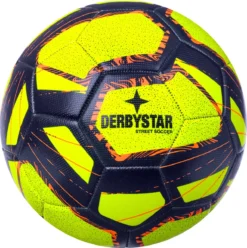Derbystar Voetbal Street Soccer Geel / Blauw/ Oranje Maat 5