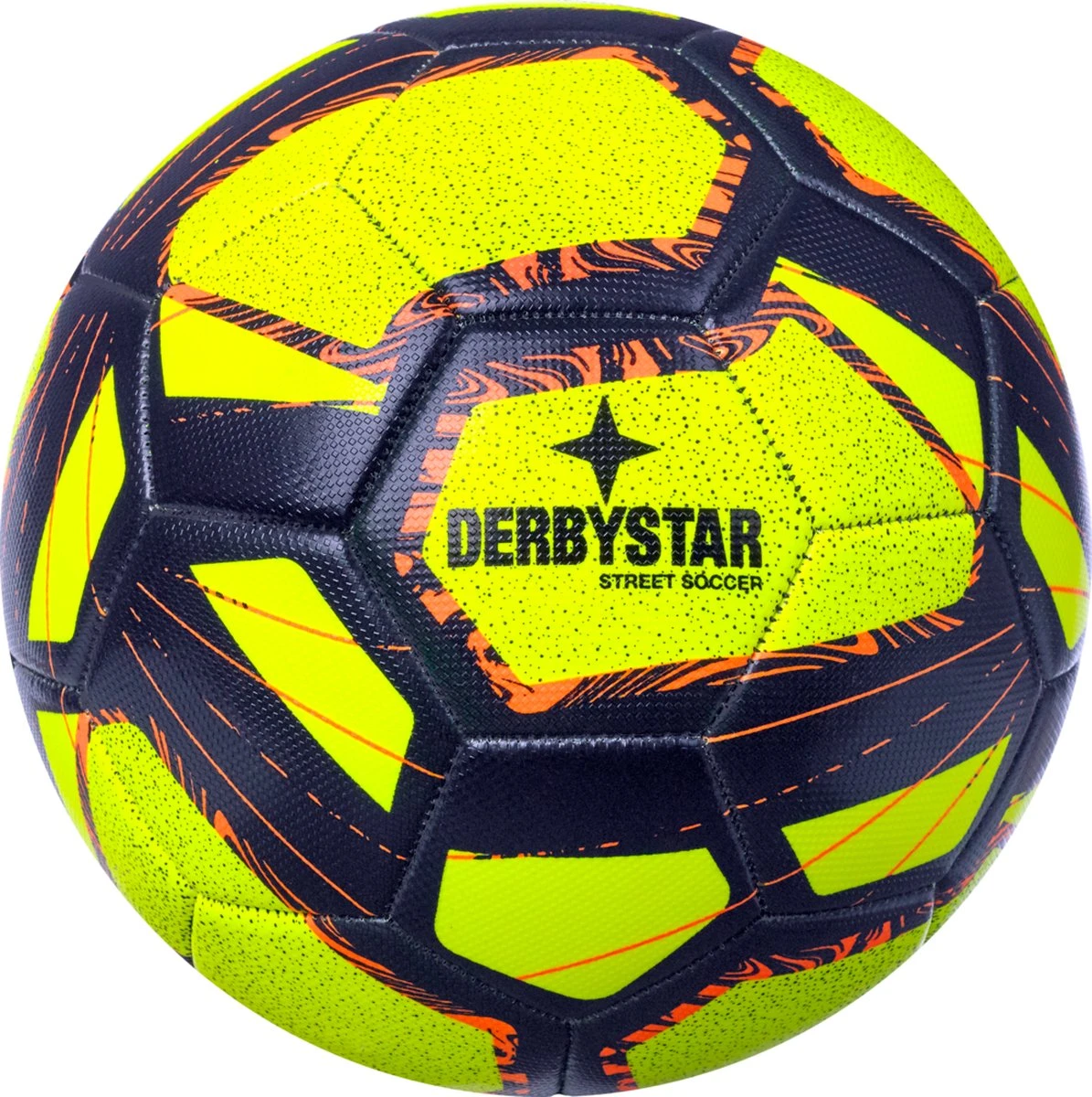 Derbystar Voetbal Street Soccer Geel / Blauw/ Oranje Maat 5 1 Derbystar Voetbal Street Soccer Geel / Blauw/ Oranje Maat 5